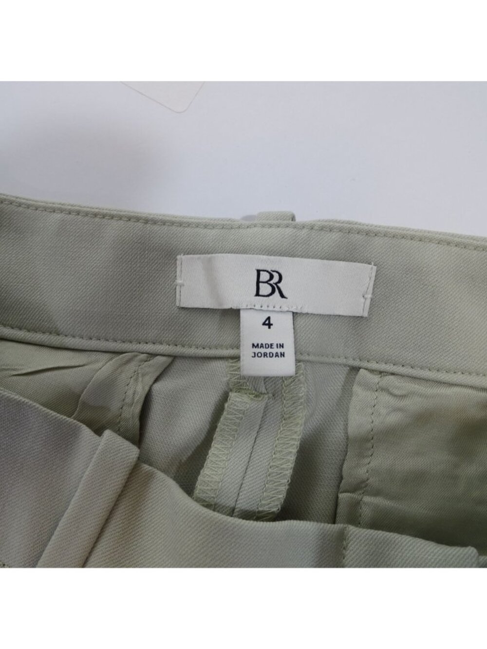 Banana Republic Women Wool Blend Wide Leg Pants Tan Size 4 Flat Front Pockets - Picture 5 of 12